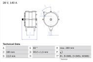 0986044060 BOSCH - Alternator /BOSCH/