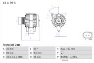 0986044300 BOSCH - Alternator /BOSCH/