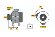 0986045221 BOSCH - Alternator /BOSCH/