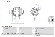 0986045611 BOSCH - Alternator /BOSCH/