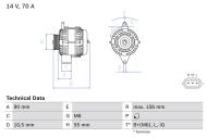 0986045751 BOSCH - Alternator /BOSCH/