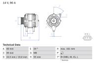 0986045861 BOSCH - Alternator /BOSCH/