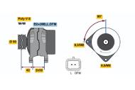 0986047370 BOSCH - Alternator /BOSCH/