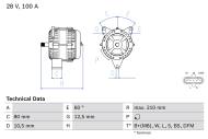 0986048110 BOSCH - Alternator /BOSCH/