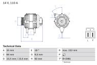 0986048301 BOSCH - Alternator /BOSCH/