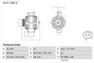 0986048450 BOSCH - Alternator /BOSCH/