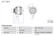 0986048801 BOSCH - Alternator /BOSCH/