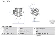 0986049171 BOSCH - Alternator /BOSCH/