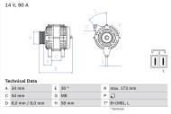 0986049191 BOSCH - Alternator /BOSCH/