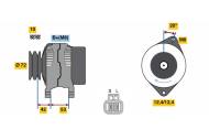 0986049880 BOSCH - Alternator /BOSCH/