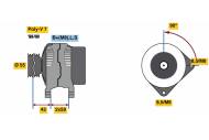 0986081220 BOSCH - Alternator /BOSCH/