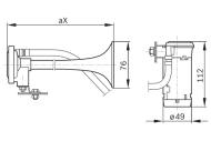 0986320003 BOSCH - Klakson pneumatyczny /BOSCH/