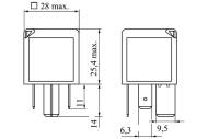 0986332001 BOSCH - Przekaźnik mały /BOSCH/