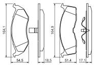 0986424363 BOSCH - Klocki ham.CHRYSLER NEON 2.0 16V przód /BOSCH/