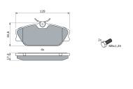 0986424533 BOSCH - Klocki ham.RENAULT R25 V6,2.5TD 86- przód /bez czuj./