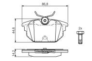 0986424545 BOSCH - Klocki ham.ALFA 145-146 tył 94- /BOSCH/