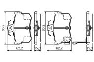 0986424568 BOSCH - Klocki ham. /BOSCH/