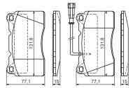 0986424577 BOSCH - Klocki ham.ALFA 159 2.4JTS 05- /BOSCH/