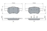 0986424668 BOSCH - Klocki ham.CHRYSLER VOYAGER I II 2.4-3.8 00-> przód /BOSCH/