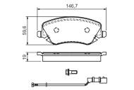 0986424679 BOSCH - Klocki ham.LANCIA THESIS 2.0 02- /BOSCH/