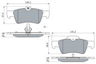 0986424699 BOSCH - Klocki ham.DB E-klasa W211 02- tył /BOSC