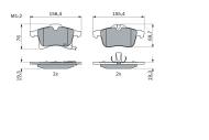 0986424707 BOSCH - Klocki ham.OPEL MERIVA przód /Bosch/ 