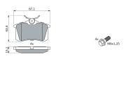 0986424751 BOSCH - Klocki ham.PEUGEOT,CITROEN,AUDI,VW tył../BOSCH/ Grubość 15.2