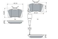 0986424813 BOSCH - Klocki ham.SKODA FABIA 1.9TDI 99- tył /BOSCH/