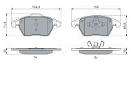 0986424825 BOSCH - Klocki ham.CITROEN C4 2.0HDI,PEUGEOT 3072.0 16V przód /BOSCH/