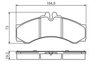 0986424832 BOSCH - Klocki ham.DB SPRINTER 412 2.9D 95- czujniki 98031700 TXR !!! /BOSCH/