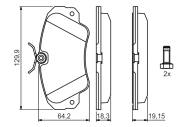 0986460939 BOSCH - Klocki ham.OPEL OMEGA B przód /BOSCH/