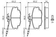 0986461117 BOSCH - Klocki ham. /BOSCH/