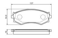 0986461139 BOSCH - Klocki ham.NISSAN MAXIMA 91- /BOSCH/ 