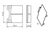 0986466302 BOSCH - Klocki ham.VOLVO 740-960,S,V70,90 tył /BOSCH/