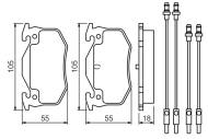 0986466350 BOSCH - Klocki ham. /BOSCH/