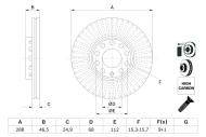 0986478546 BOSCH - Tarcza ham.AUDI 100 2.6 przód 92-94 /288x25/ A4 1.8T-2.8 +1.9TDi 95- /BOSCH/