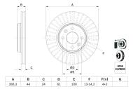 0986478590 BOSCH - Tarcza ham.RENAULT LAGUNA 1.8-3.0 -01 przód /BOSCH/