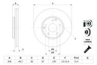 0986478876 BOSCH - Tarcza ham.DB W203 00- przód /300X28/ /went./ 4-Matic W210 97-/BOSCH/