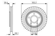 0986479046 BOSCH - Tarcza ham. /BOSCH/