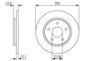 0986479050 BOSCH - Tarcza ham. /BOSCH/