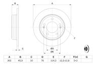 0986479052 BOSCH - Tarcza ham. /BOSCH/