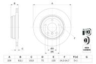 0986479056 BOSCH - Tarcza ham.BMW 5 520d,520i,525d,525i,03-05,BMW 6 630i 04 /BOSCH/