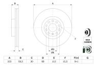 0986479060 BOSCH - Tarcza ham.AUDI A8,przód QUATTRO 98- /323x30/ 2.5-4.2 /BOSCH/