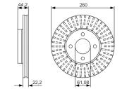 0986479090 BOSCH - Tarcza ham. /BOSCH/