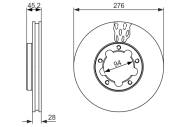 0986479136 BOSCH - Tarcza ham. /BOSCH/