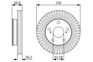 0986479152 BOSCH - Tarcza ham. /BOSCH/