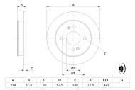 0986479256 BOSCH - Tarcza ham. /BOSCH/