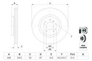 0986479269 BOSCH - Tarcza ham.DB M-KLASA W164 ML 280CDI 05-> przód /330x32/