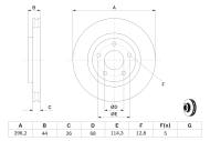 0986479358 BOSCH - Tarcza ham.NISSAN X-TRAIL 2.0,2.5 07- QASHQAI 07- przód /296x26/