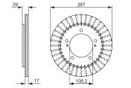 0986479486 BOSCH - Tarcza ham.SUZUKI GRAND VITARA 1.6-2.7 98- przód